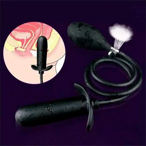 Надувний анальний розширювач Пряма пробка 2,9 см - 4,5 см – Анальні іграшки - фото 2