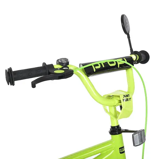 Велосипед Profi MB 20013-1 колеса 20" сталь підніжка м'які кермові накладки зелений - фото 2