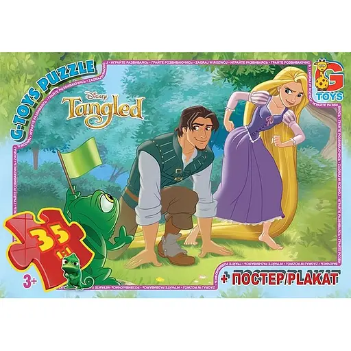 Детский пазл Рапунцель TA012 плакат 35 элементов