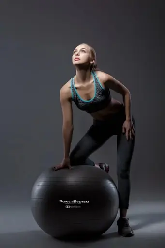 М'яч для фітнесу (фітбол) Power System PS-4011 Ø55 cm PRO Gymball Black (4011BK-0) - фото 3