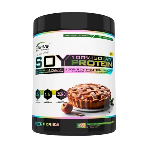 Протеїн Genius Nutrition Soy Protein Isolate Apple Pie 900 г