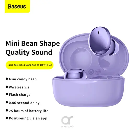 Навушники Baseus E2 True Wireless Earphones Bowie | (NGTW090001) purple - фото 3