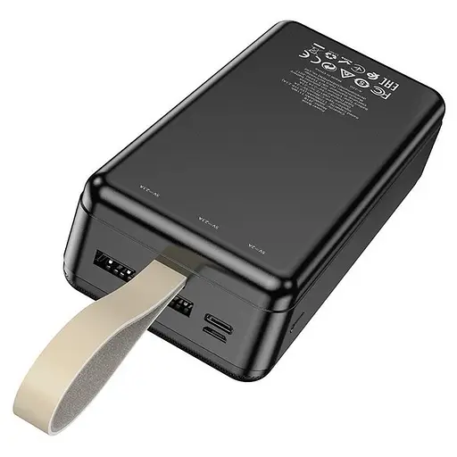 Універсальна мобільна батарея Power bank Hoco J91B 30000mAh (Чорний) - фото 3