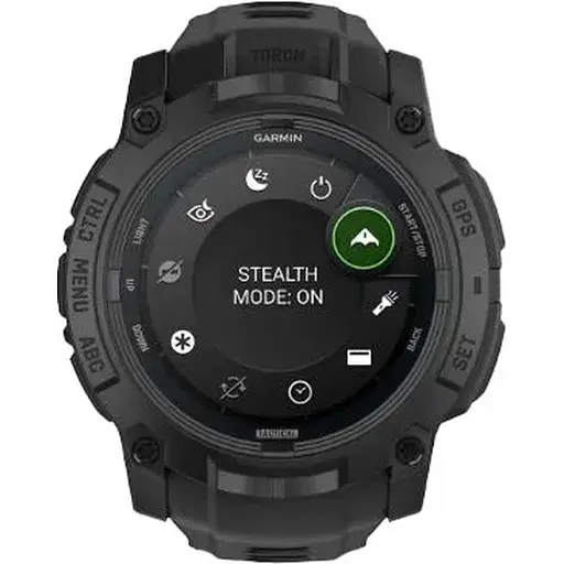 Смарт-часы Garmin Instinct 3 50mm AMOLED Tactical Edition Black with Black Band 010-03020-50 - фото 6