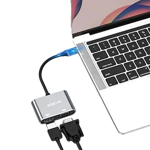 Адаптер SGEYR USB C – HDMI VGA, Mini USB Type C