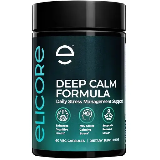 Комплекс для релаксації Elicore Labs Deep Calm Formula, 60 вегакапсул - фото 1
