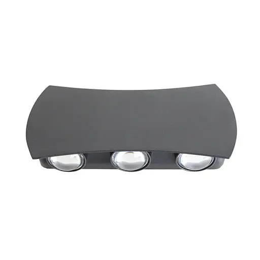 Подсветка фасадная Brille LED 6W WW IP54 BK (AL-614/6) - фото 3
