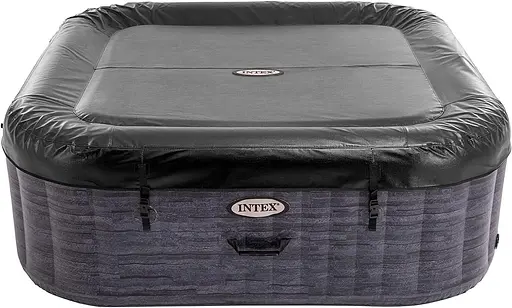 Басейн-джакузі надувний Intex з гідромасажем на 1098 л сірий (28452) - фото 2