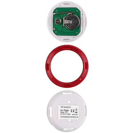 Кнопка вызова официанта беспроводная с 4-мя кнопками Retekess T117 красная (счет, вызов, отмена, кальян) (100665) - фото 2