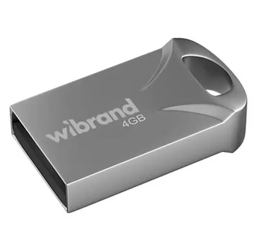 Flash Wibrand USB 2.0 Hawk 4Gb Silver - фото 1