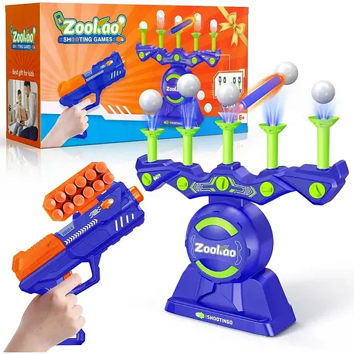 Игрушечный пистолет Nerf Zookao Hover для мальчиков 6, 7, 8, 9, 10+ лет с автоматическим сбросом мишеней