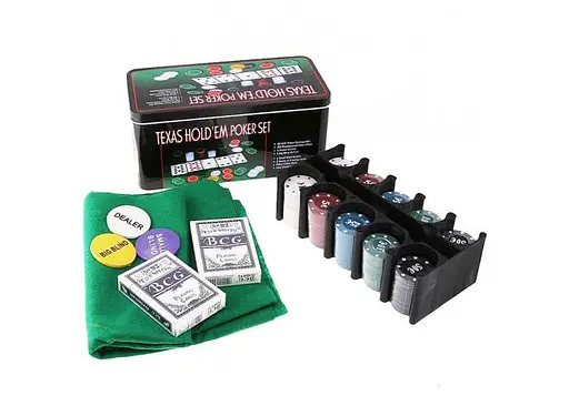 Настільна гра International Toys Trading LTD Покерний набір 200 фішок з номіналом + сукно (бляшана коробка) (IG-1104215) - фото 3