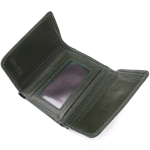 Жіночий гаманець компактного розміру з натуральної шкіри ST Leather 11.5х8.5х2 см acs0029647 - фото 7