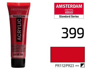 Фарба акрилова Amsterdam 399, Нафтоловий червоний темний 20 мл - фото 2