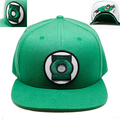 Кепка бейсболка Зеленый Фонарь Green Lantern лого - фото 1