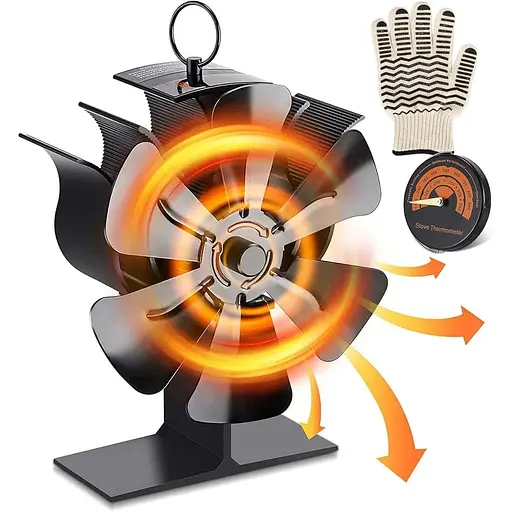 Вентилятор для каміна Viitech 8 лопатей