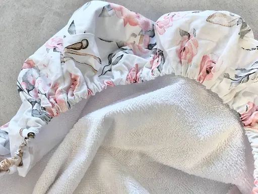 Простынь хлопковая Moontime в коляску "Олени с детками" - фото 3