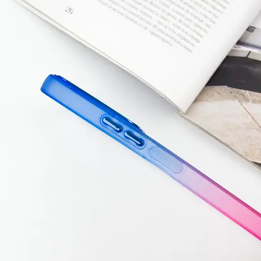 Чехол Epik TPU+PC Fresh sip series для Xiaomi Redmi Note 12 4G Розовый / Синий - фото 4