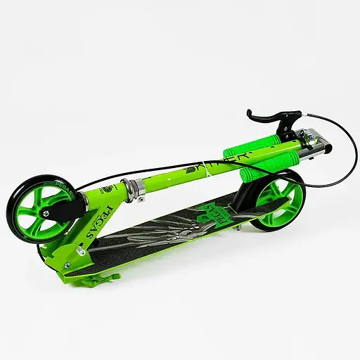 Двухколесный самокат Skyper Pegas до 60кг колеса PU 145мм (Зеленый) - фото 5