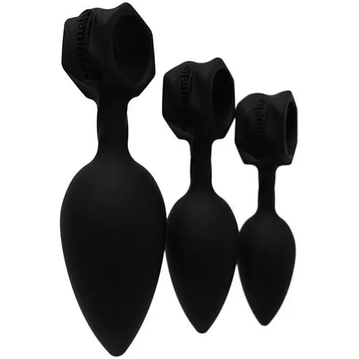 Набір анальних пробок Bathmate Anal Training Plugs діаметр 2.5 см 3.1 см 3.8 см - фото 6