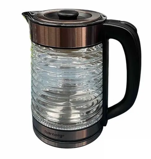 Электрочайник Rainberg RB-2312 2.2л 2200Вт Коричневый/Черный - фото 1