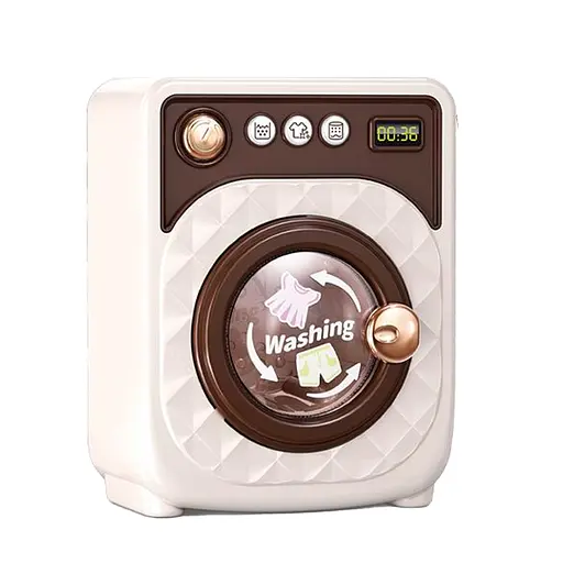 Пральна машина, 14x9x18 см, підсвічування, звуки, рухомі елементи, на батарейках, 6909A