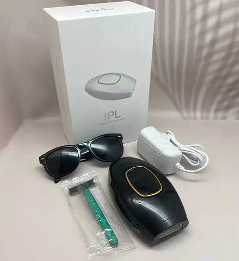 Портативний фотоепілятор для тіла IPL Hair Removal Device для всіх типів волосся чорний - фото 8