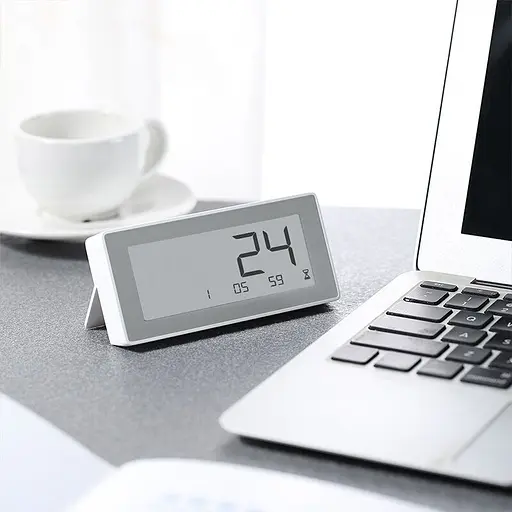 Годинник-термогігрометр Xiaomi MiaoMiaoce Smart Thermometer Hygrometer Alarm Clock (MHO-C303) білий [51620] - фото 4