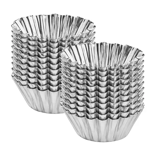 Формы для выпечки корзинок кексов и тарталеток "Абрикосовые пирожные" Ø верх 9, низ 5.5, высота 3 см (набор из 20 штук) 88199 - фото 1