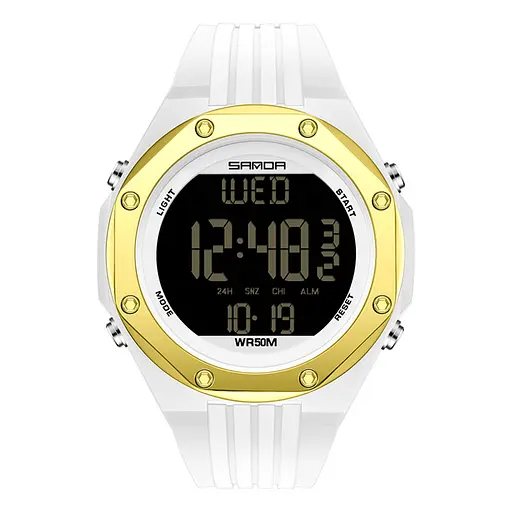 Наручные часы мужские 6093 White-Gold Sanda acs0030959 - фото 1