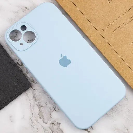 Чехол Epik Silicone Case Full Camera Protective AA для Apple iPhone 15, 6.1 Голубой/Sweet Blue - фото 5