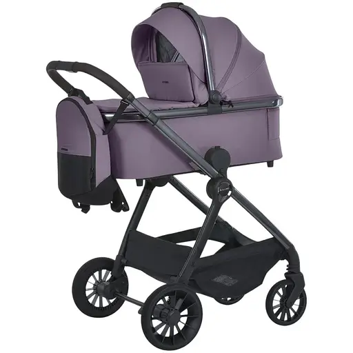 Універсальна коляска 2 в 1 El Camino ME 1183 Riviera Grape Pink з рюкзаком, дощовиком та москітною сіткою