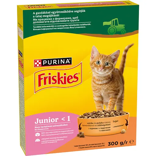 Сухой корм для котят Friskies Junior с курицей, молоком и овощами 300 г - фото 3