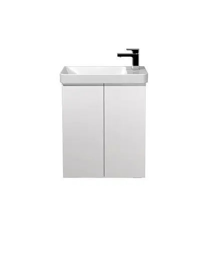 Тумба Мойдодир Perl 55-U с умывальником Dana 55 Белый универсальная Белый - фото 2