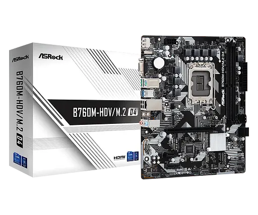 Mатеринська плата ASRock B760M-HDV/M.2 D4 LGA 1700 (B760M-HDV/M.2 D4) - фото 5