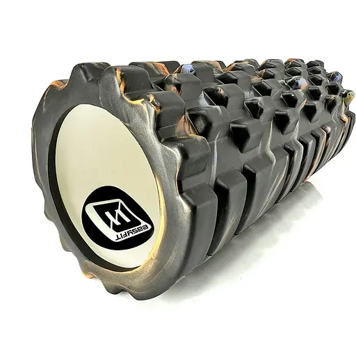 Массажный ролик EasyFit Grid Roller 33 см v.1.1 Multi Черный (EF-2021-BK) - фото 1