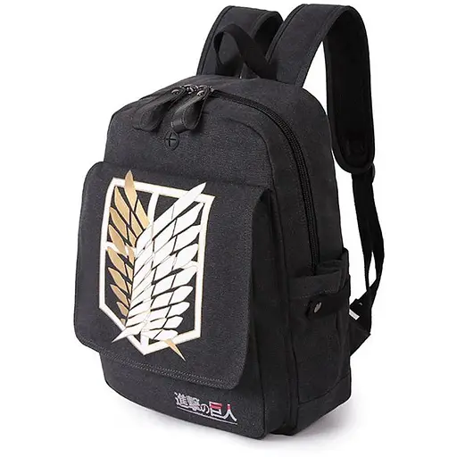 Рюкзак Атака титанів Attack on Titan LOCO rucksack АТ 22.05 чорний - фото 1