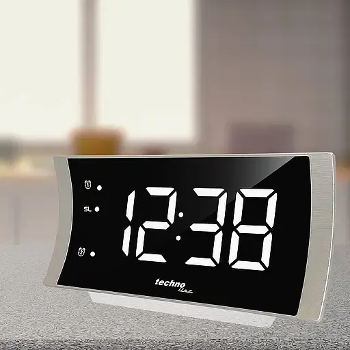 Часы настольные с радио Technoline WT494 Silver (WT494) - фото 4