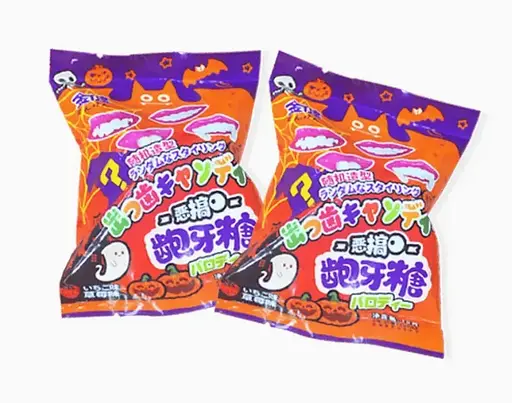 Цукерки-льодяники Halloween з полуничним смаком 100 г - фото 3