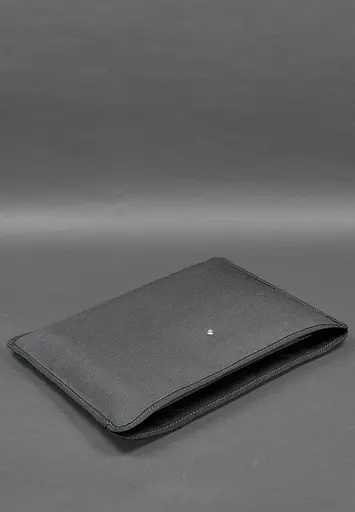 Шкіряна сумка для ноутбука та документів Універсальна чорна Crazy Horse - фото 9