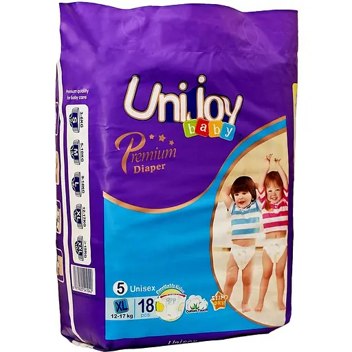 Підгузки Unijoy Premium XL 12-17 кг 18 шт.