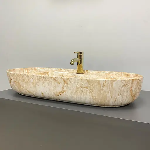 Умивальник VBI Terni M travertine накладний VBI-011804 - фото 2