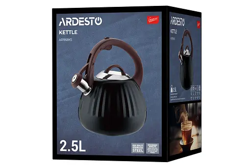 Чайник Ardesto Gemini 2.5 л нержавеющая сталь - фото 10