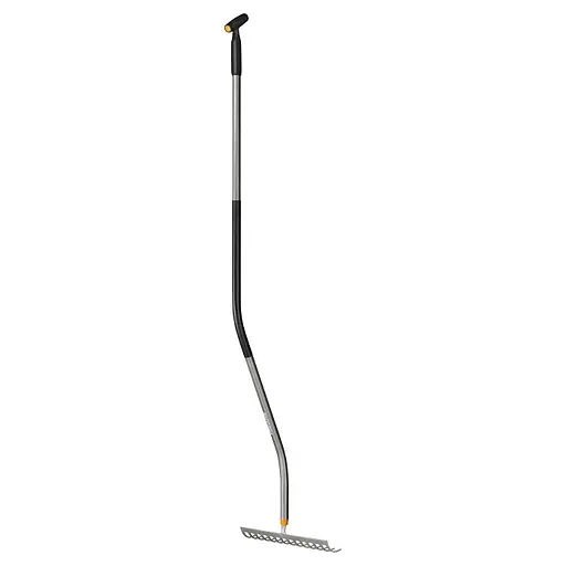 Граблі металеві Fiskars Ergonomic 36 см з ергономічною ручкою 150 см (1077112) - фото 1