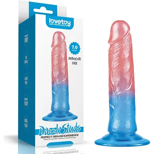 Фаллоимитатор LoveToy Dazzle Studs 7quot; 17,5 см (мульти)