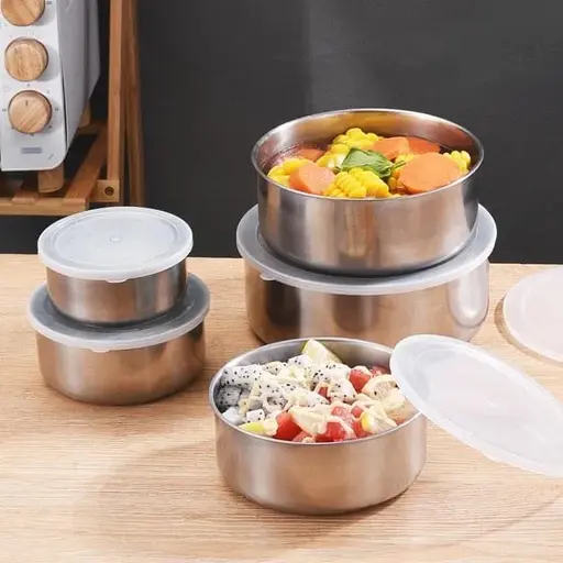 Набор судочков из нержавеющей стали Frico Fru-438 10/12/14/16/18 см 5 шт. - фото 3