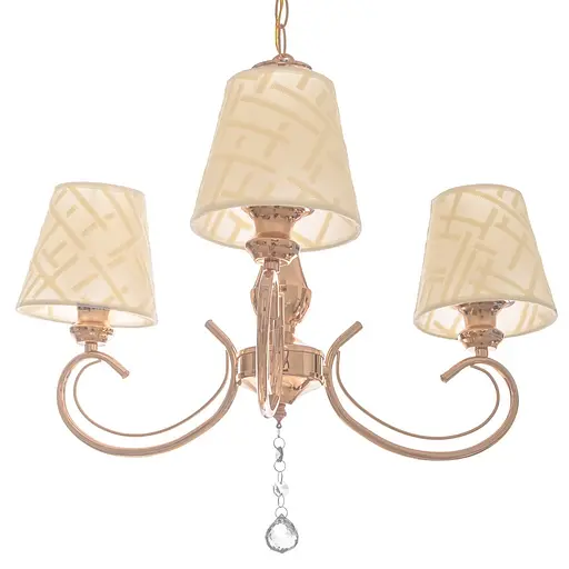 Люстра підвісна Brille прованс з абажуром E27 60W G (BKL-647S/3) - фото 5