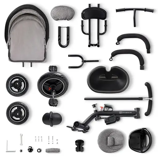 Триколісний велосипед Kinderkraft Freeway Grey Melange (KKRFRWAGRY0000) - фото 15