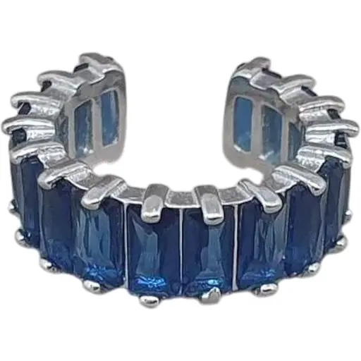 Серебряная серьга-кафф на хеликс Umax. 70124U СИН