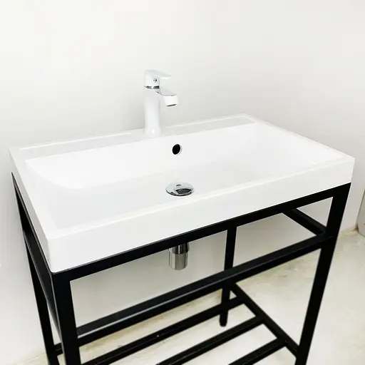 Раковина Adamant умывальник STRENG NEW искусственный камень прямоугольная - фото 3